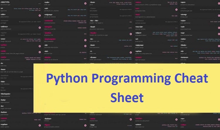 Python Cheat Sheet